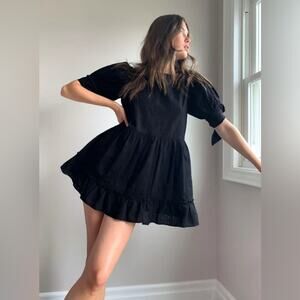 NWT Sunday Best Oregold Dress Embroidered babydoll dress - Size L